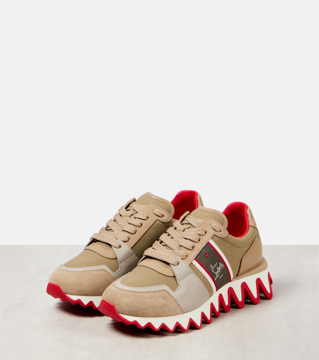 Sneakers Nastroshark aus Leder und Canvas | Christian Louboutin