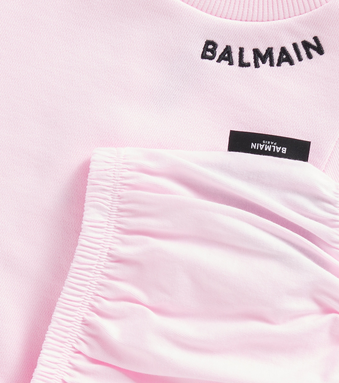 Bébé – Ensemble robe et culotte bloomer en coton | Balmain Kids