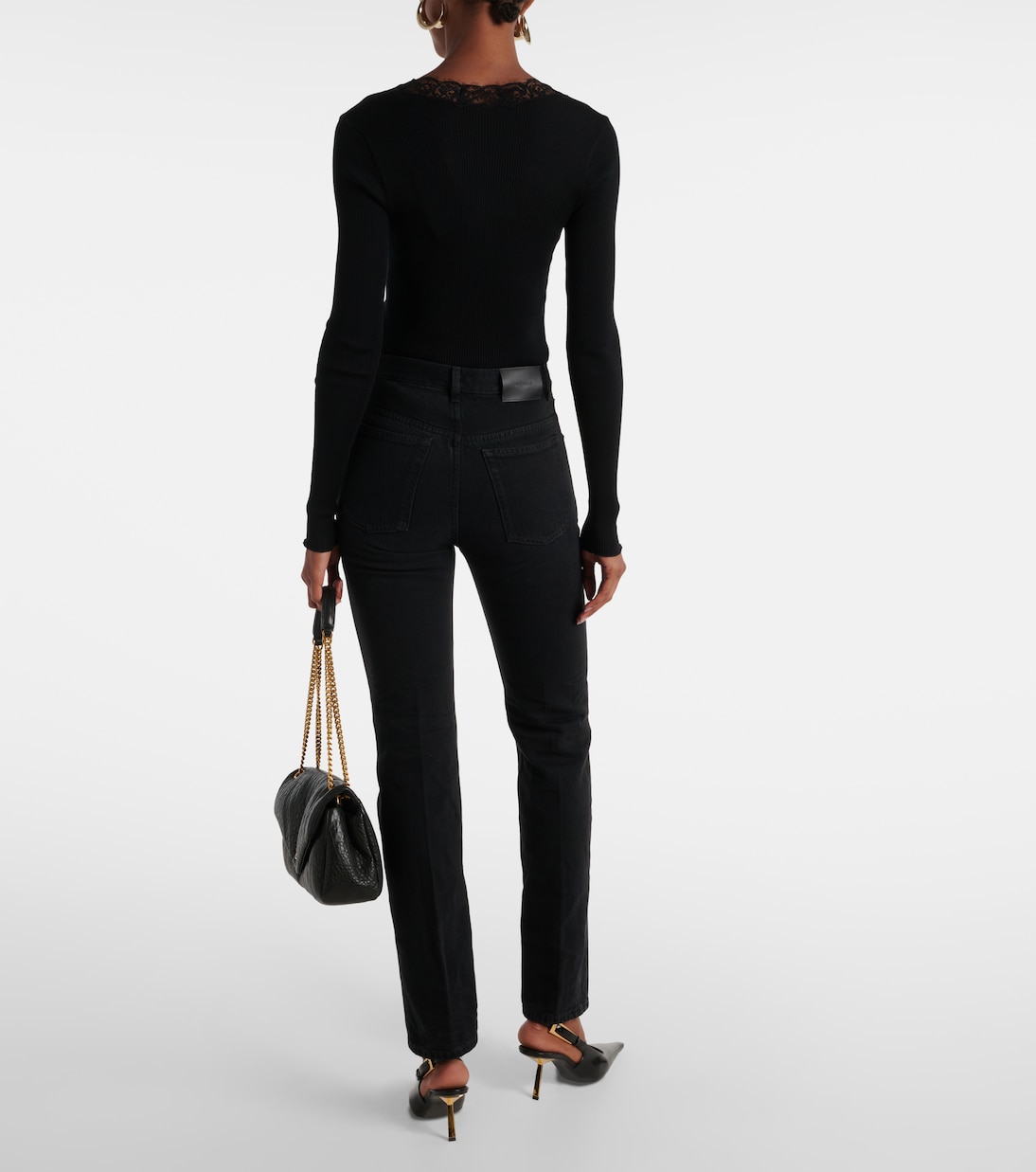 Jeans regular a vita media | Saint Laurent