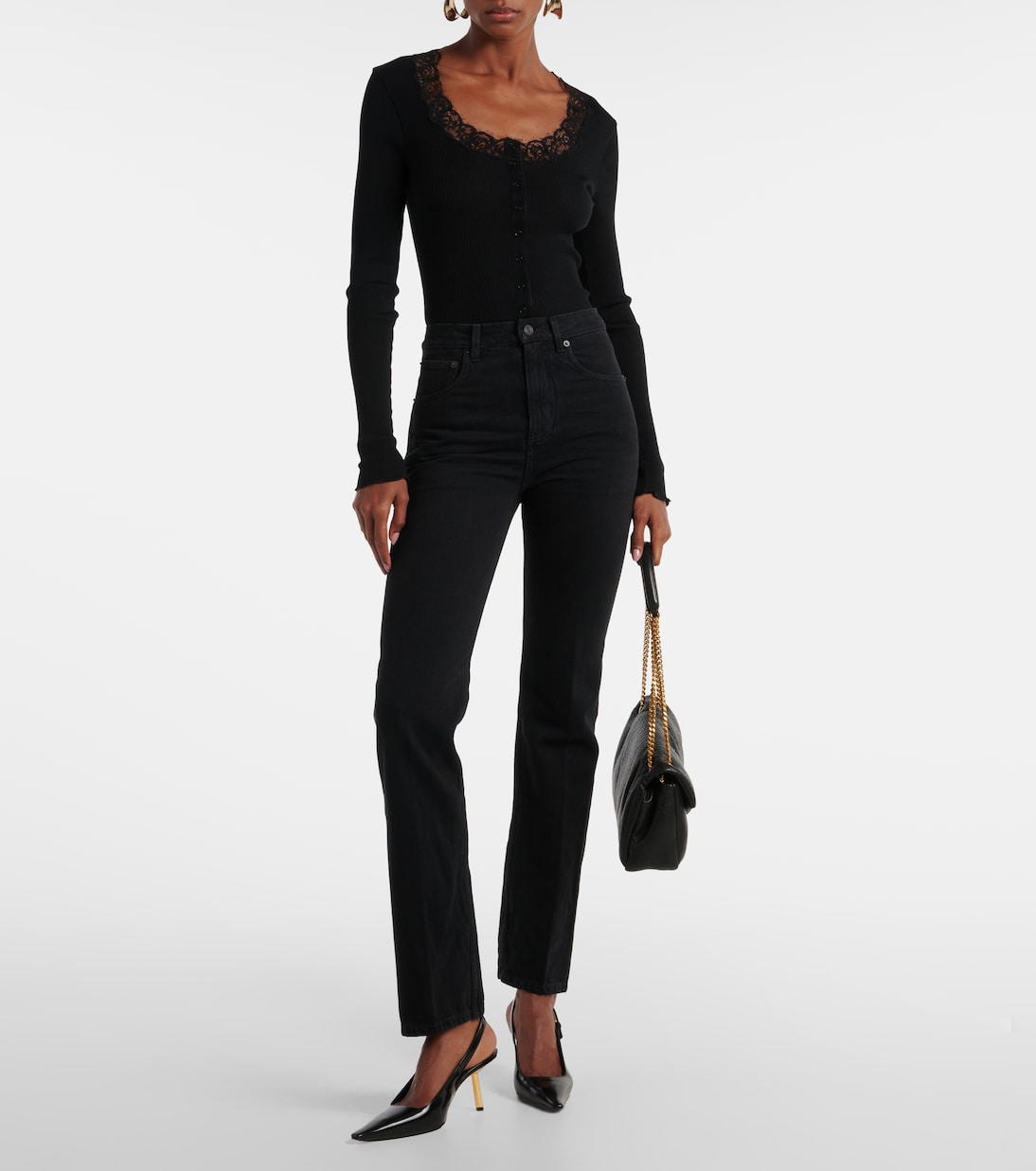 Jeans regular a vita media | Saint Laurent
