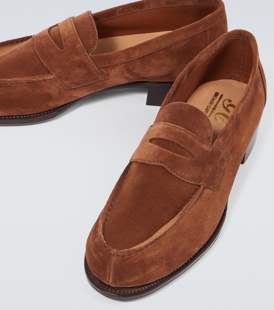 Cannes suede penny loafers | George Cleverley