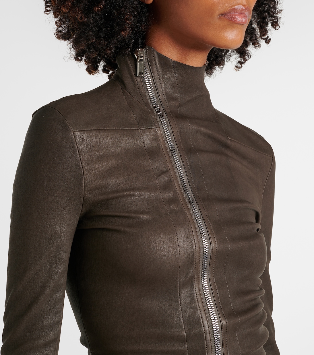 Veste Gary en cuir et coton | Rick Owens