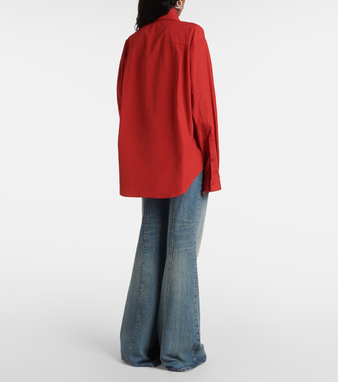 Camicia oversize in popeline di cotone | McQueen