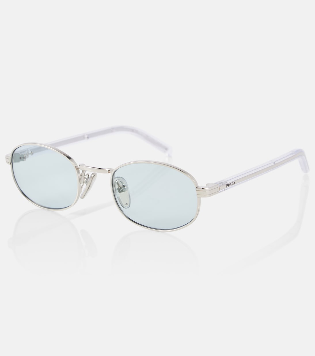 Occhiali da sole rotondi PRADA con placca distintiva