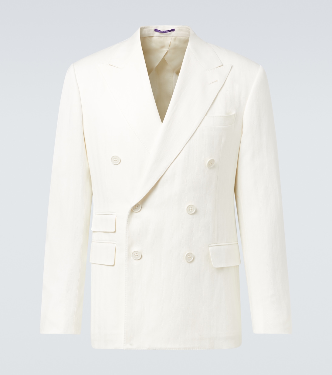Chaqueta de traje Kent de algodón y lino | Ralph Lauren Purple Label
