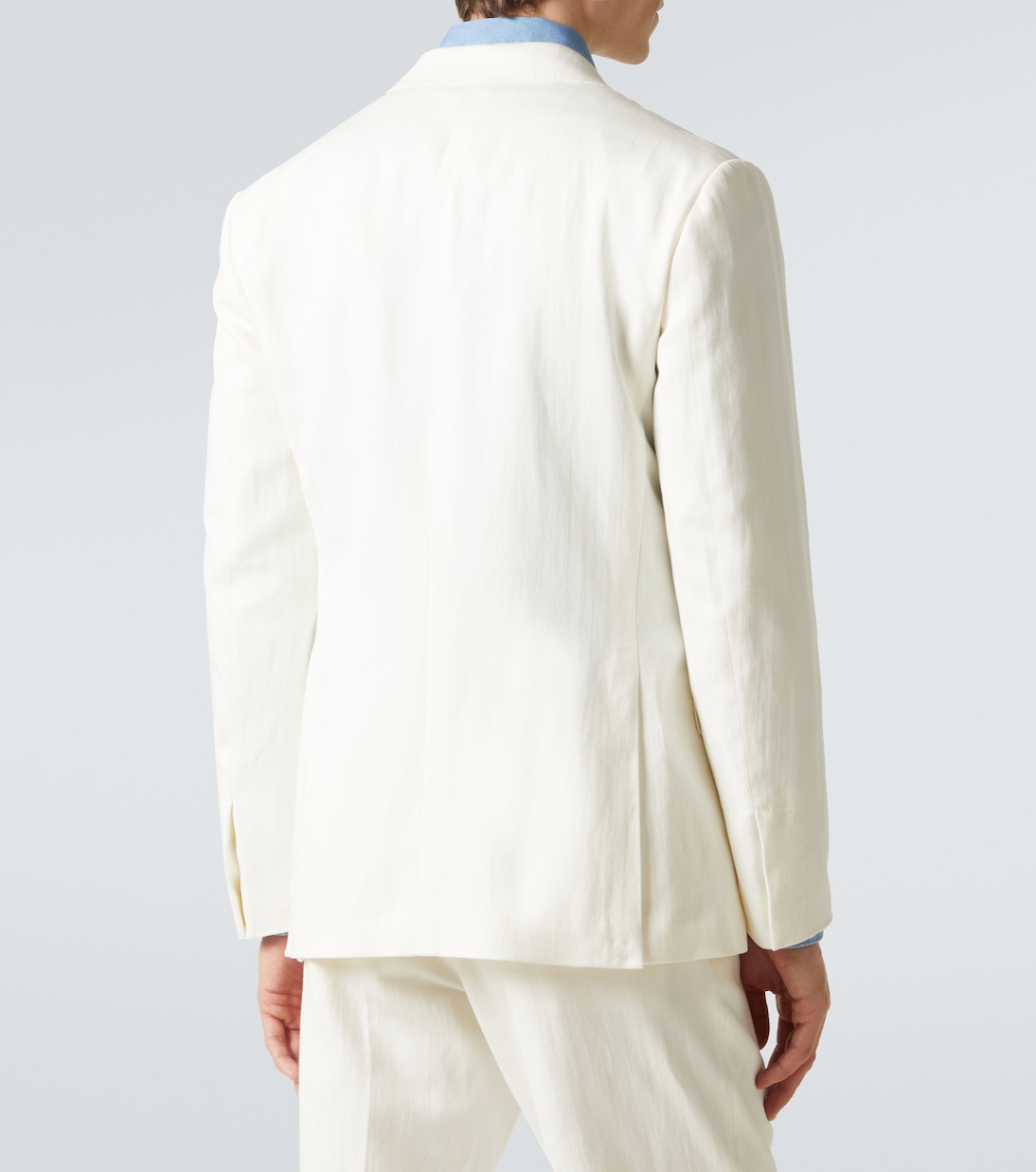 Chaqueta de traje Kent de algodón y lino | Ralph Lauren Purple Label