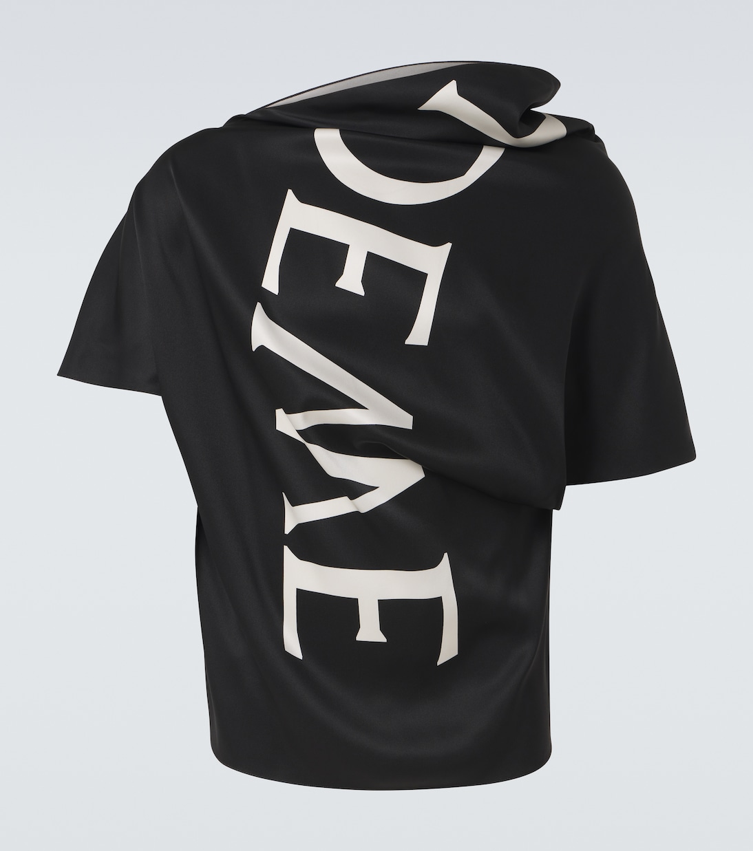 Top in twill di seta con logo | Loewe