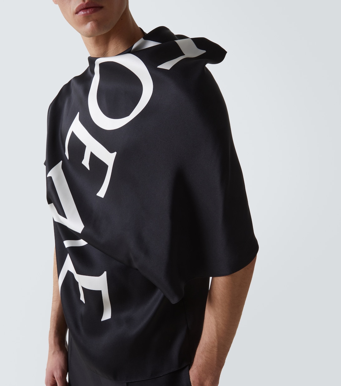 Top in twill di seta con logo | Loewe