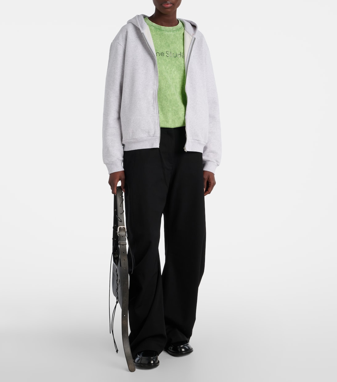Sudadera de algodón con cremallera | Acne Studios