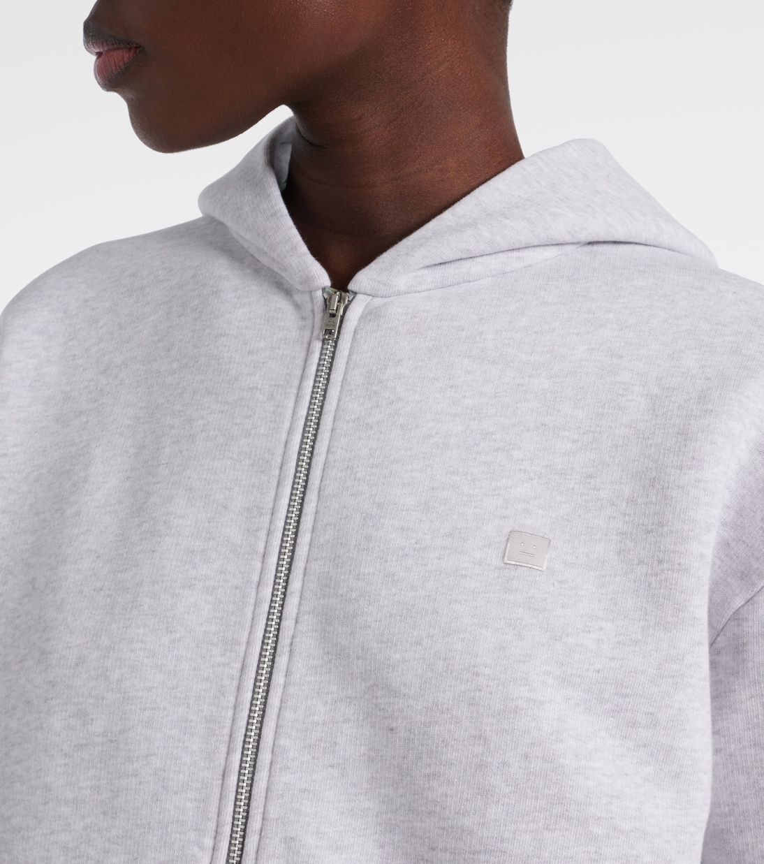 Sudadera de algodón con cremallera | Acne Studios