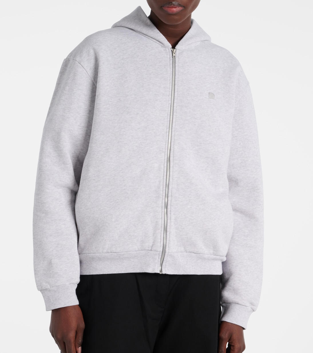Sudadera de algodón con cremallera | Acne Studios