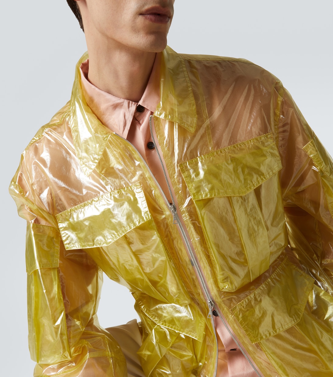 Transparent technical jacket | Dries Van Noten