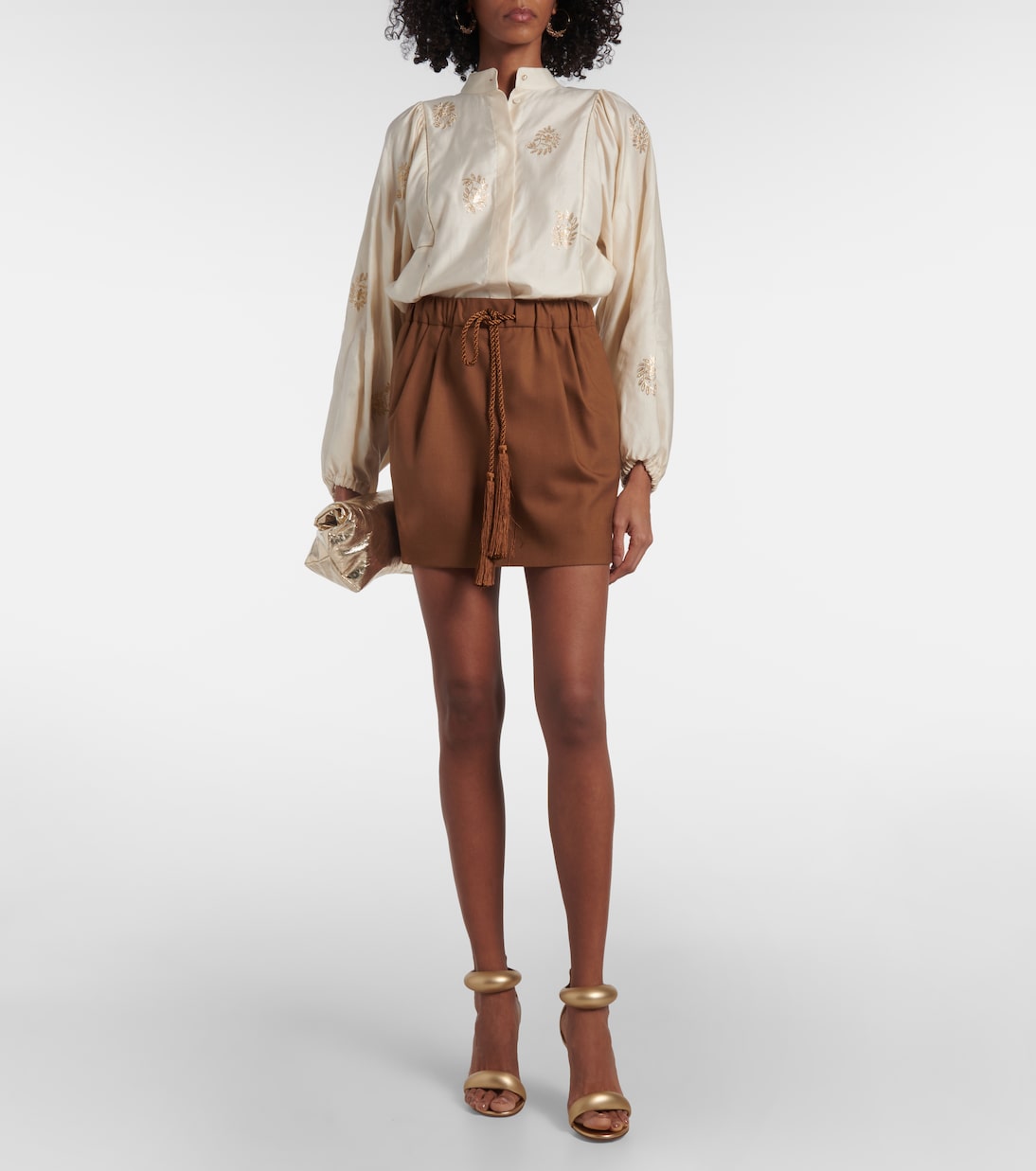 Tabarin wool and silk-blend miniskirt | Max Mara