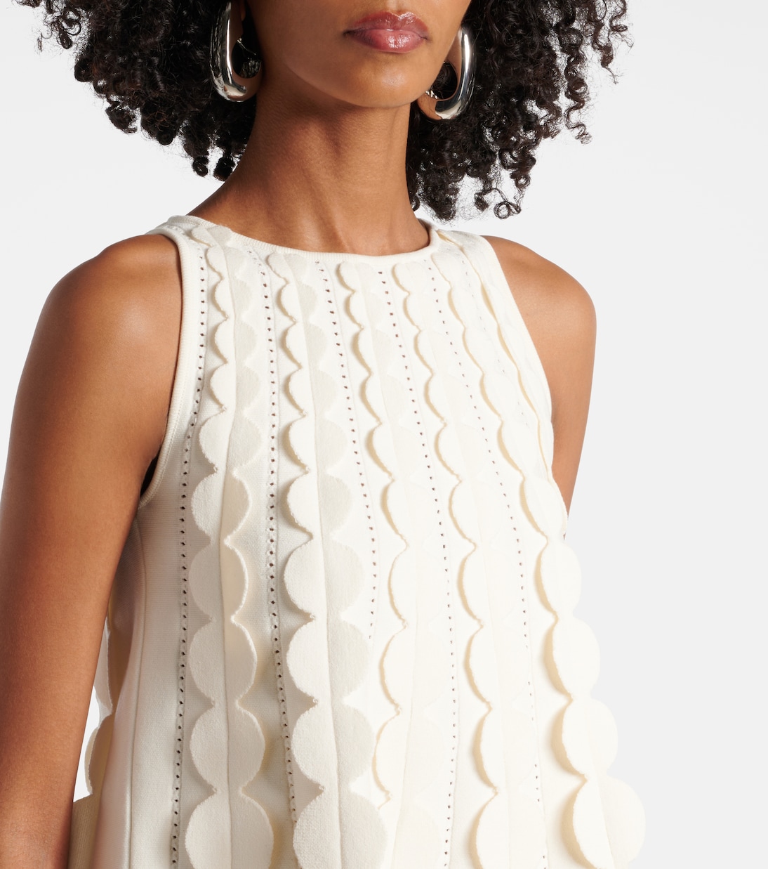 Robe midi Abstract Brushstroke | Oscar de la Renta
