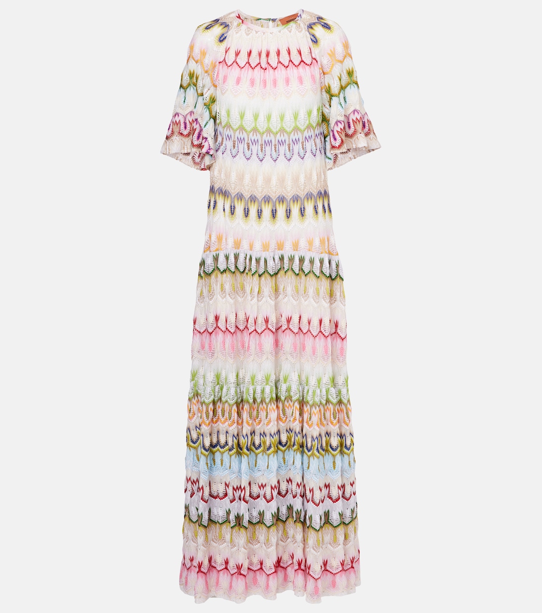 Maxikleid aus Häkelstrick | Missoni