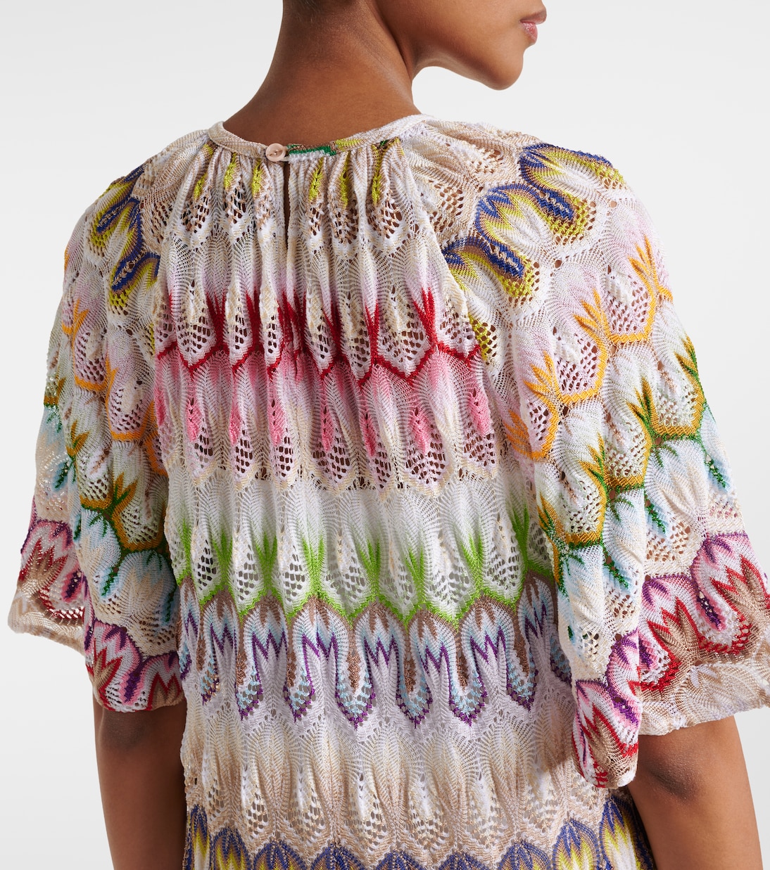 Maxikleid aus Häkelstrick | Missoni