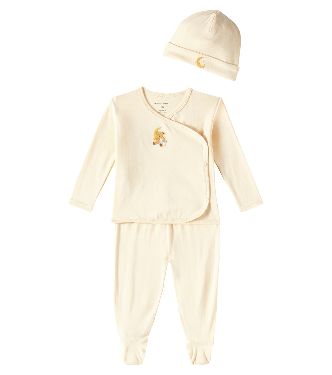 Bebé - set de top, pantalones, gorro y manta de apego | Konges Sløjd