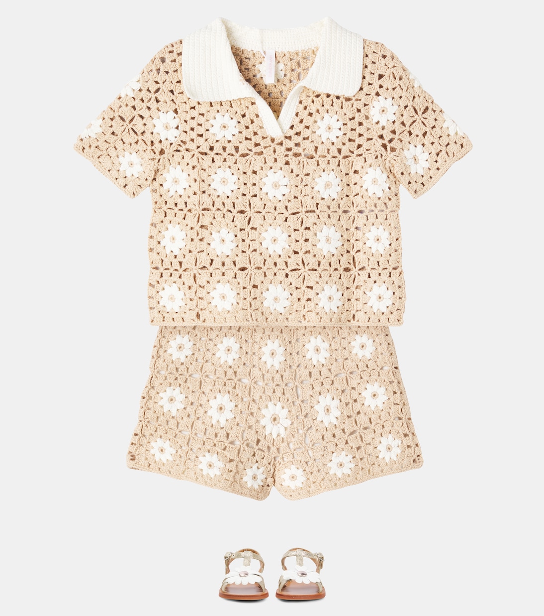Shorts Cascadian aus Häkelstrick | Zimmermann Kids