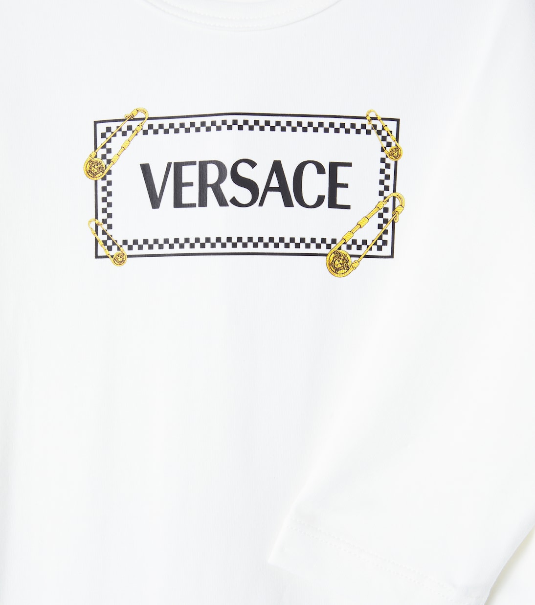 Bébé – Grenouillère en coton mélangé à logo | Versace Kids