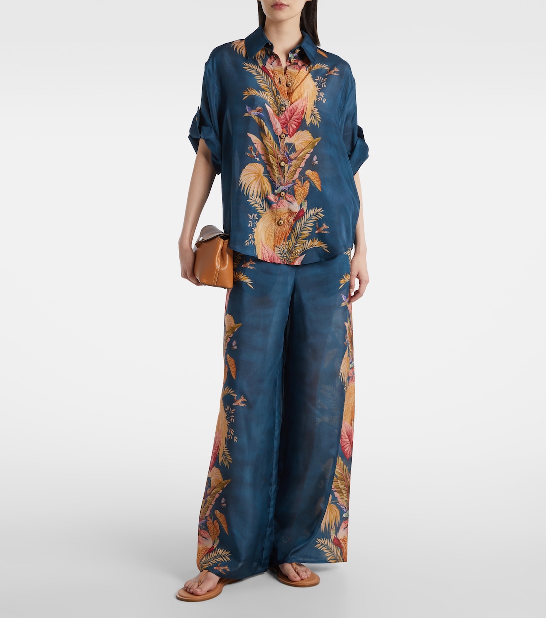 Camicia Ascension in seta con stampa | Zimmermann