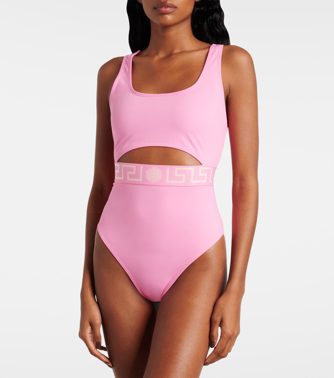 Costume intero Greca Border con cut-out | Versace