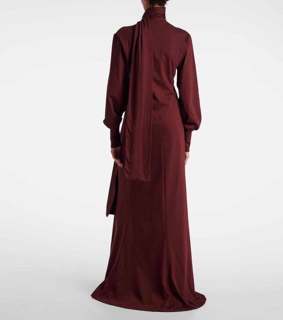 Vestido largo de algodón con pañuelo | Plan C