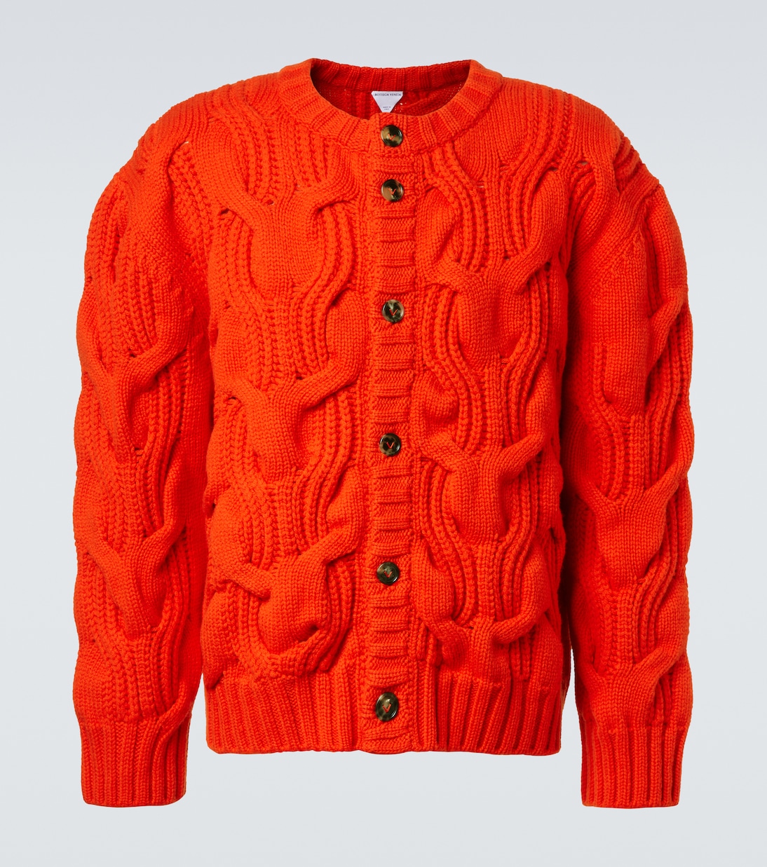 Cable-knit wool cardigan | Bottega Veneta