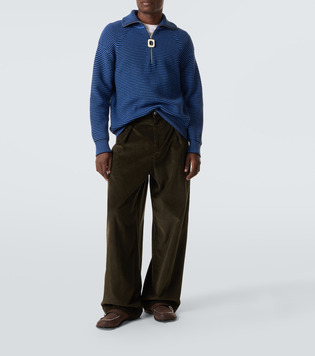 Cotton corduroy wide-leg pants | JW Anderson