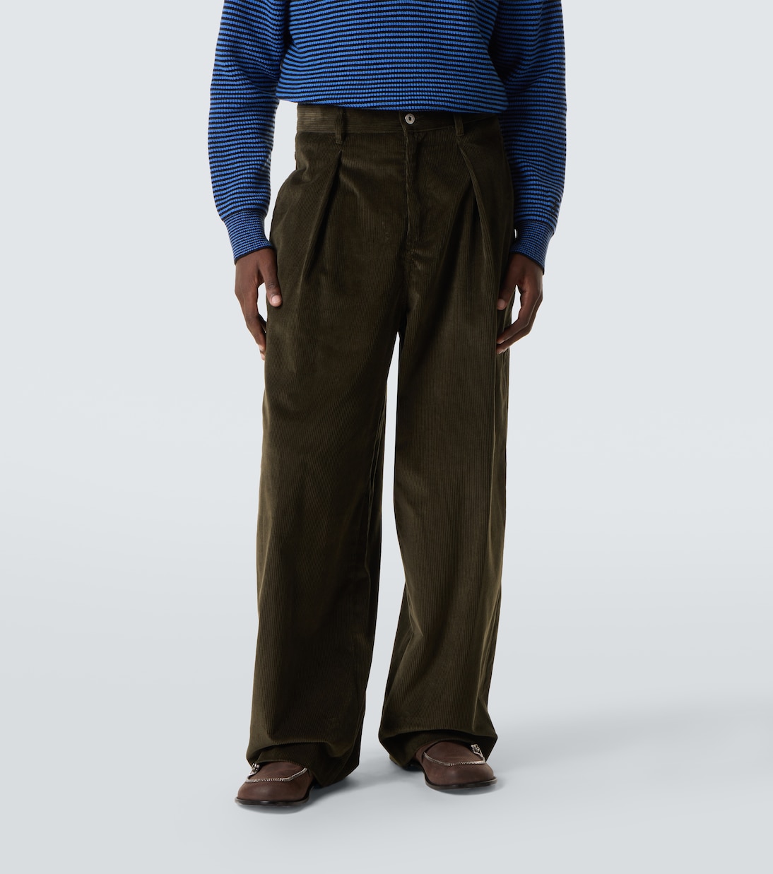 Cotton corduroy wide-leg pants | JW Anderson