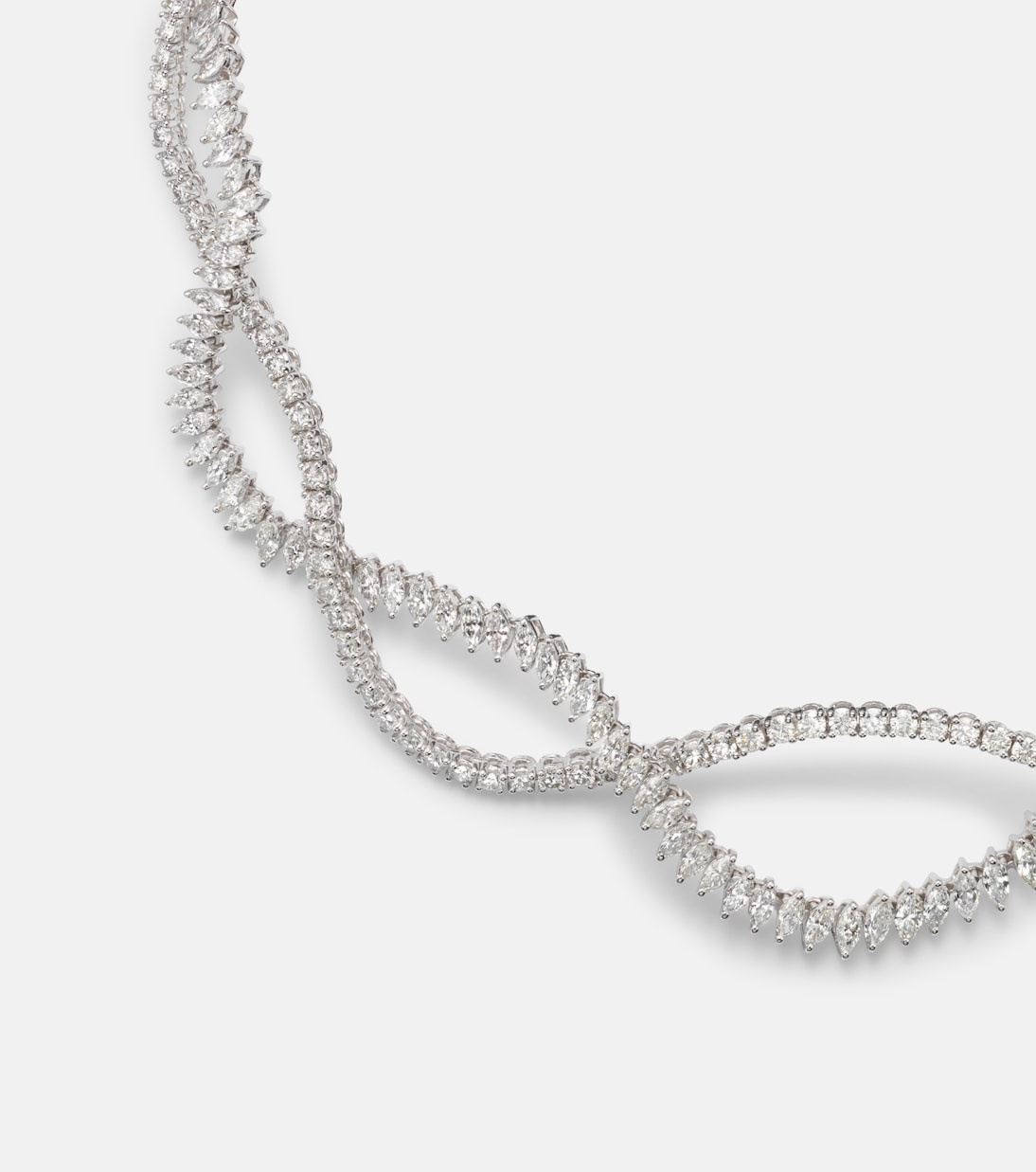 Y-Couture 18kt white gold necklace with diamonds | Yeprem