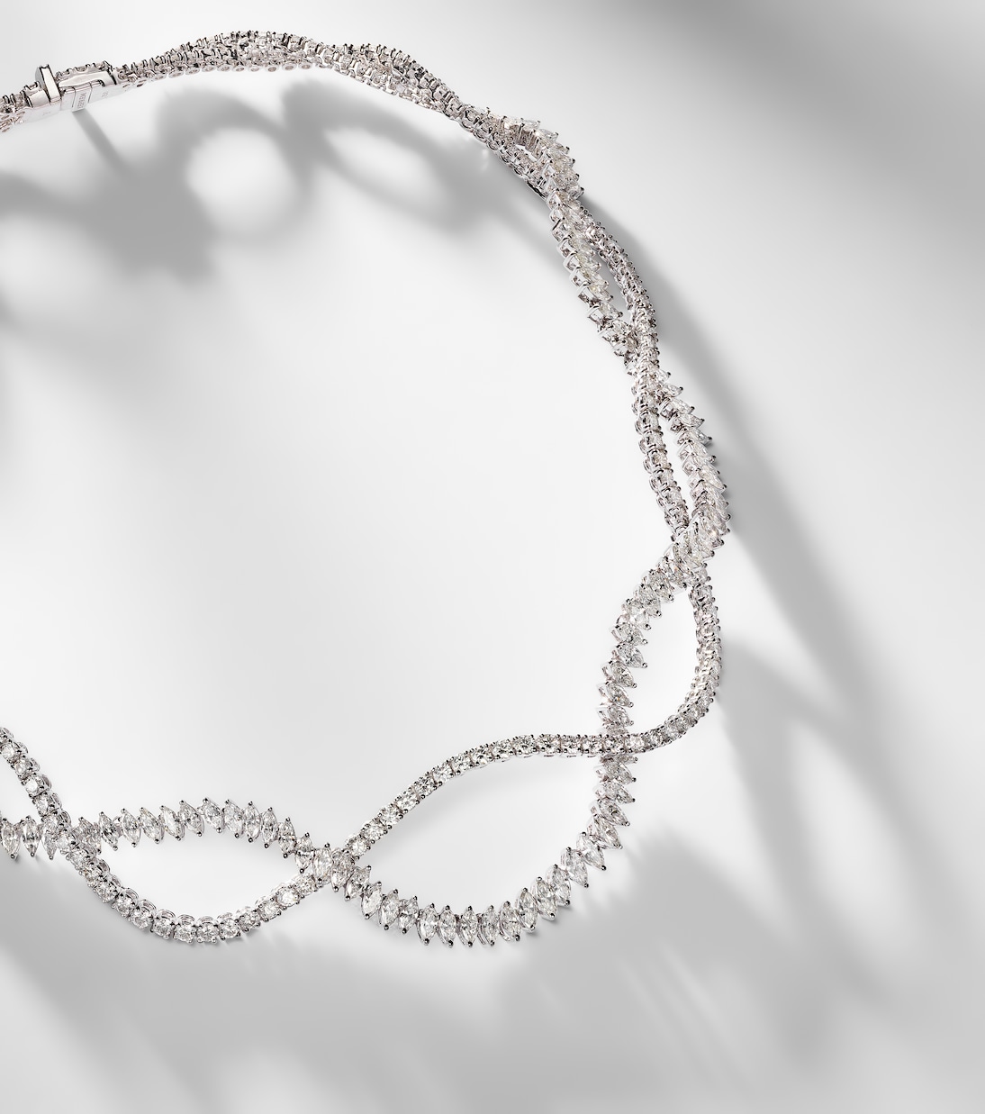 Y-Couture 18kt white gold necklace with diamonds | Yeprem