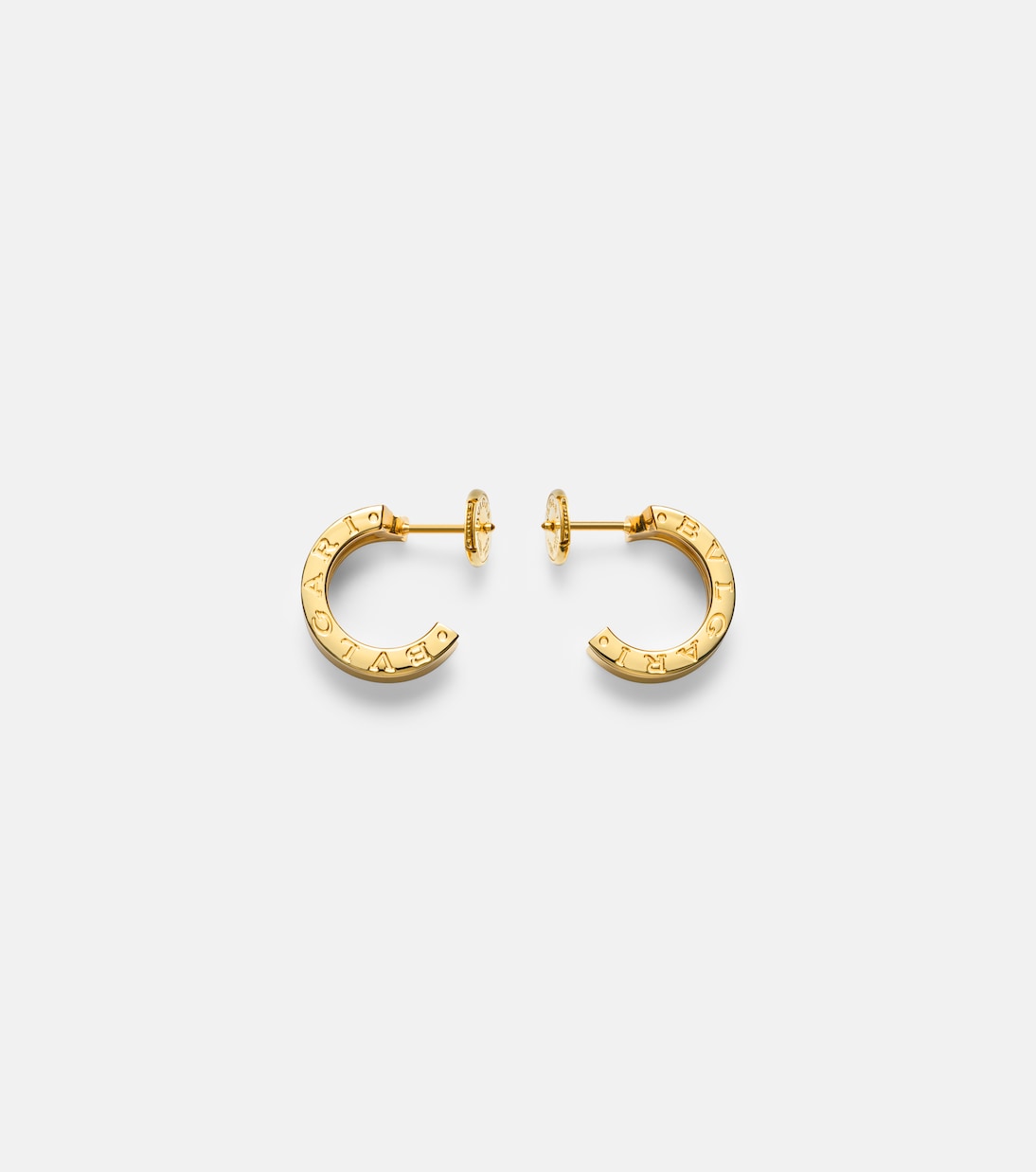 Orecchini a cerchio B.zero1 in oro 18kt con diamanti | Bvlgari