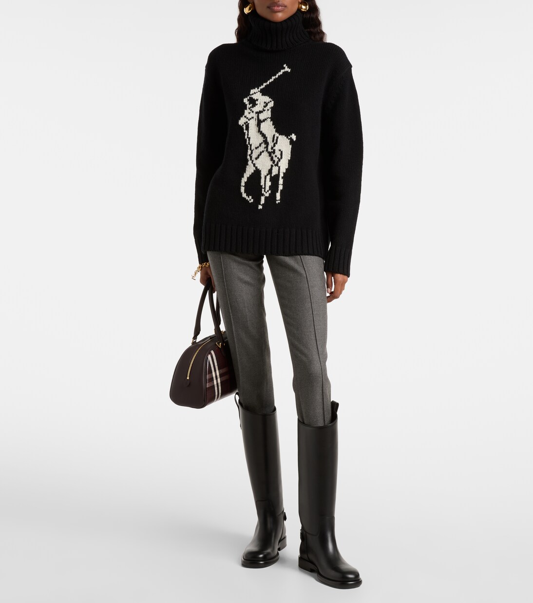 Logo wool turtleneck sweater | Polo Ralph Lauren