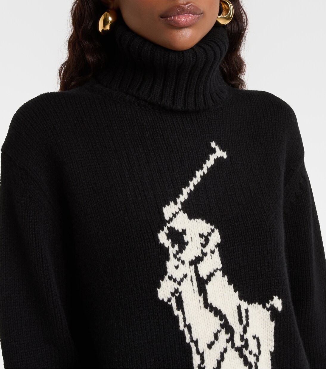 Logo wool turtleneck sweater | Polo Ralph Lauren