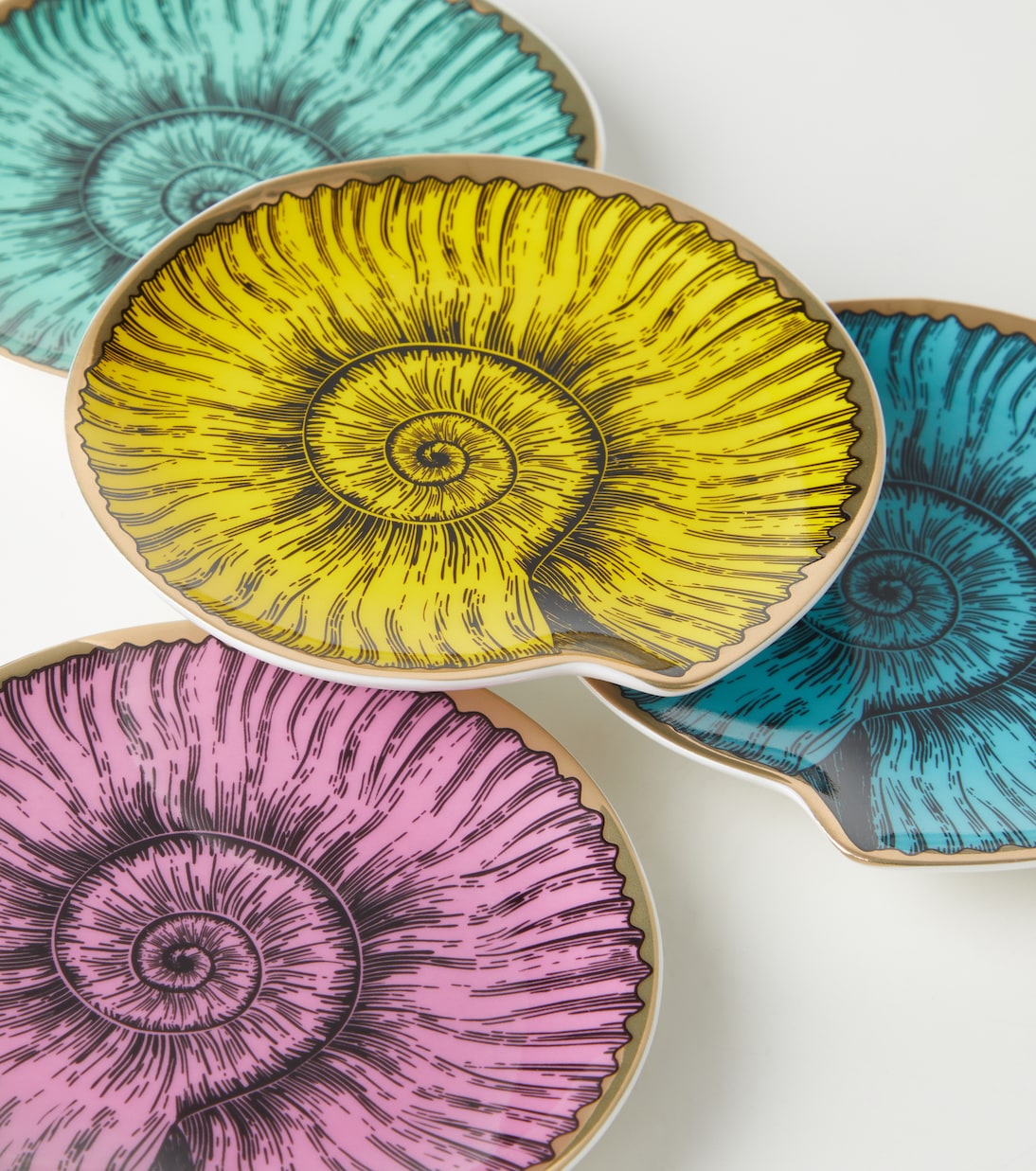 Set de 4 dessous de verre Sirena en porcelaine | Jonathan Adler