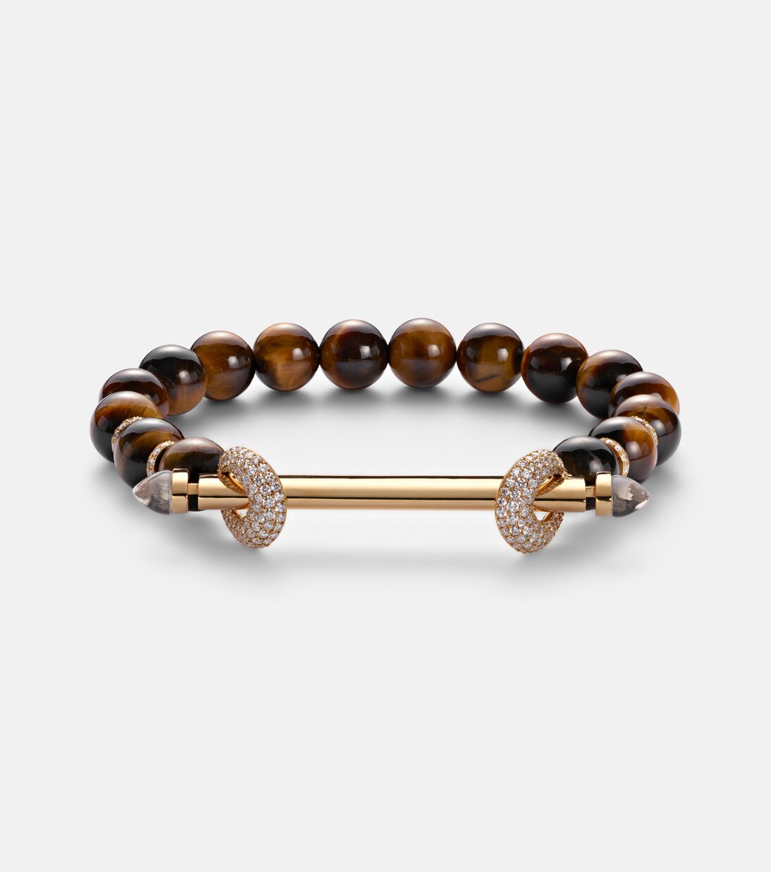 Chakra 18kt gold bracelet with gemstones | Ananya