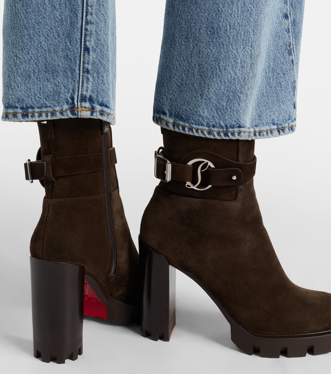 Dianouchette 100 suede ankle boots | Christian Louboutin
