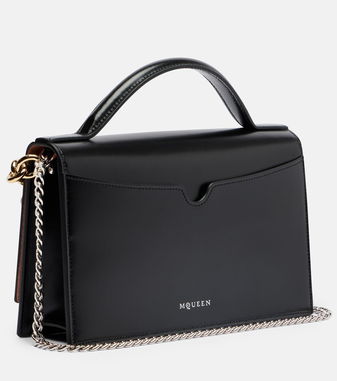 Bolso Skull Small de piel adornada | McQueen