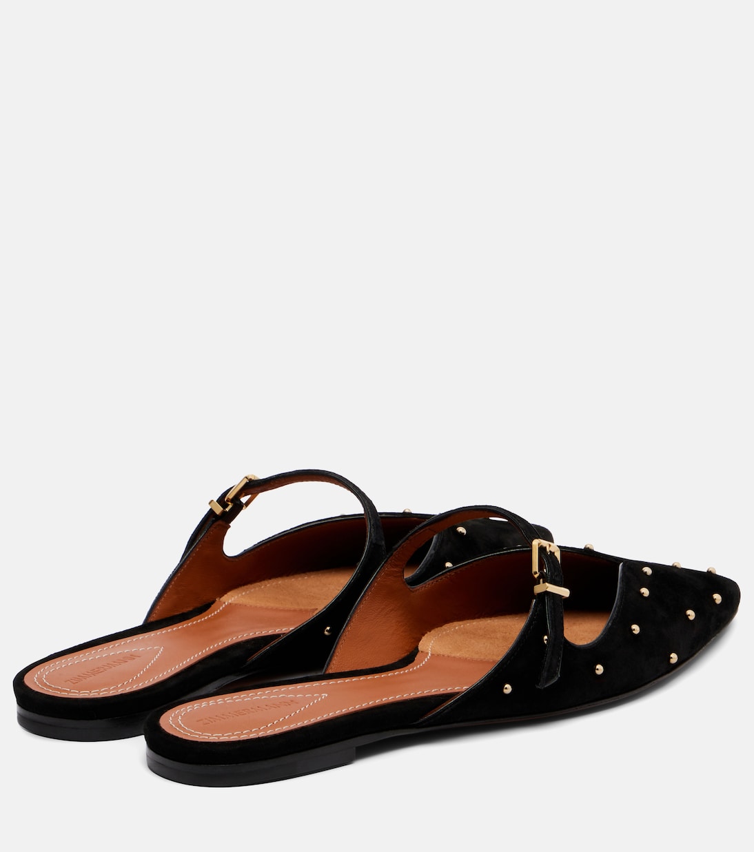 Aura studded suede mules | Zimmermann