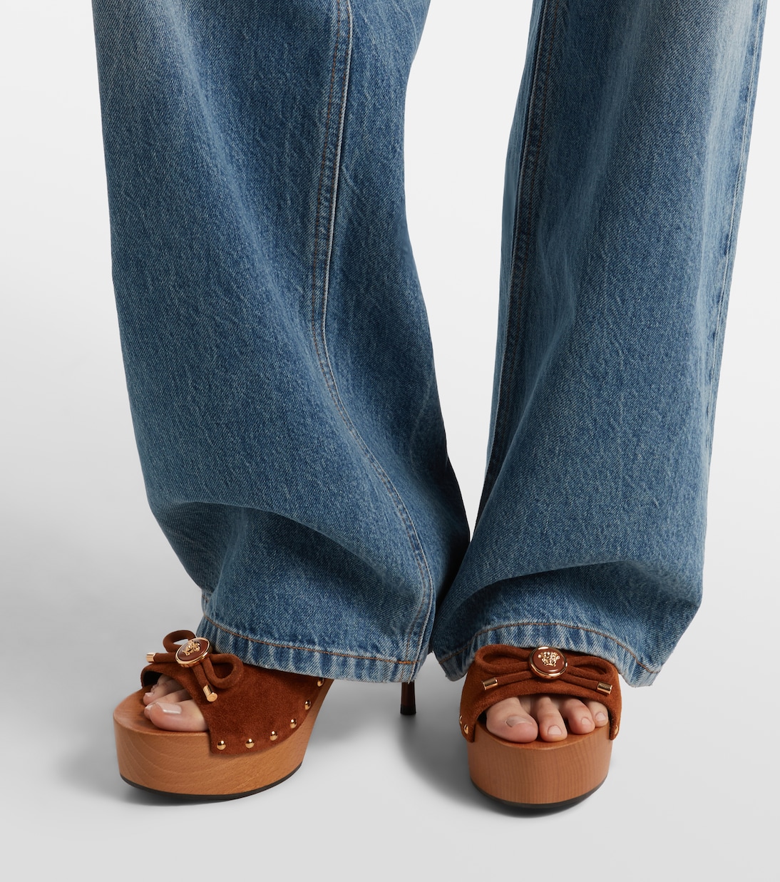 Opera Medusa suede mules | Versace