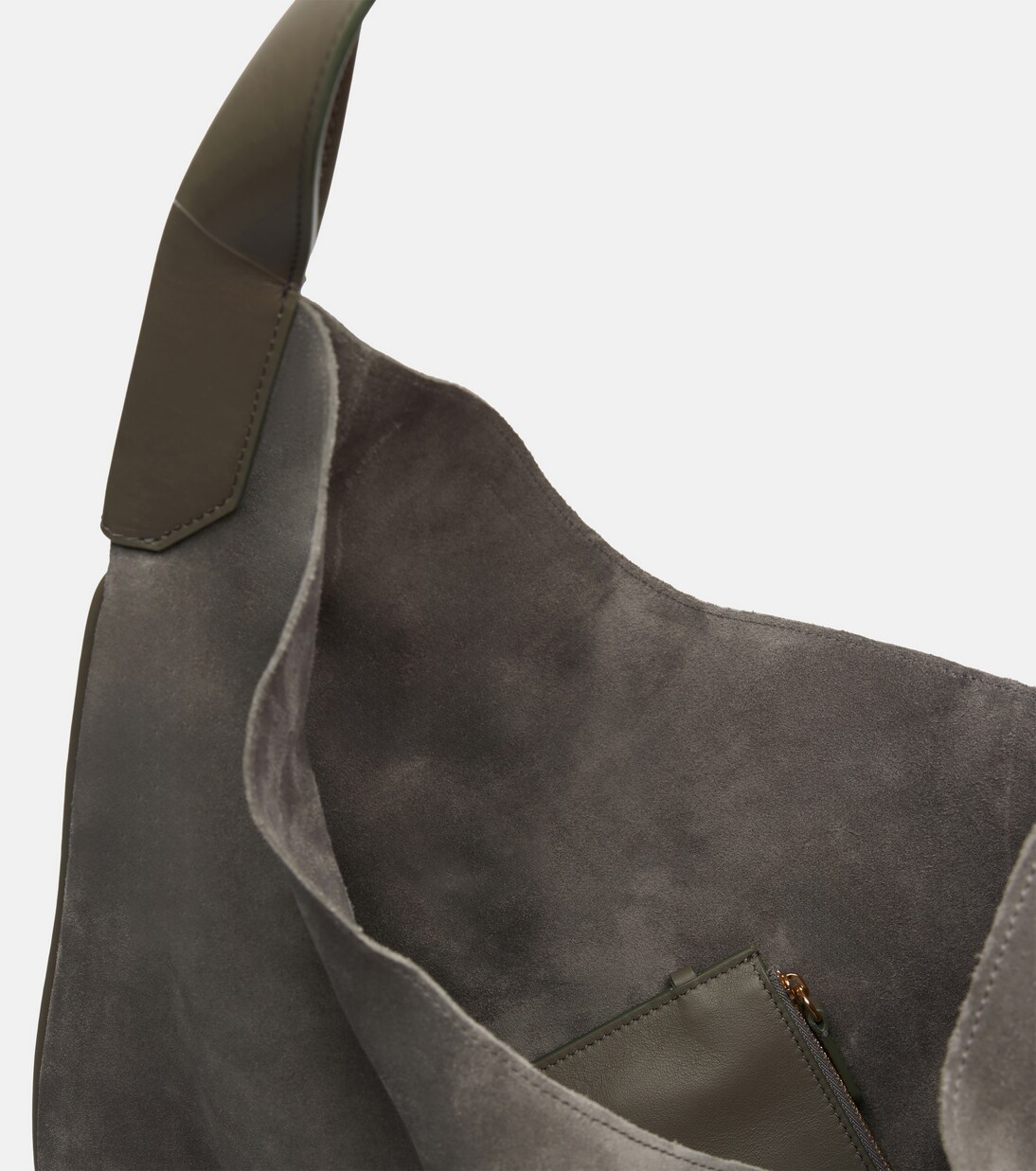 Soft Plié suede shoulder bag | Victoria Beckham