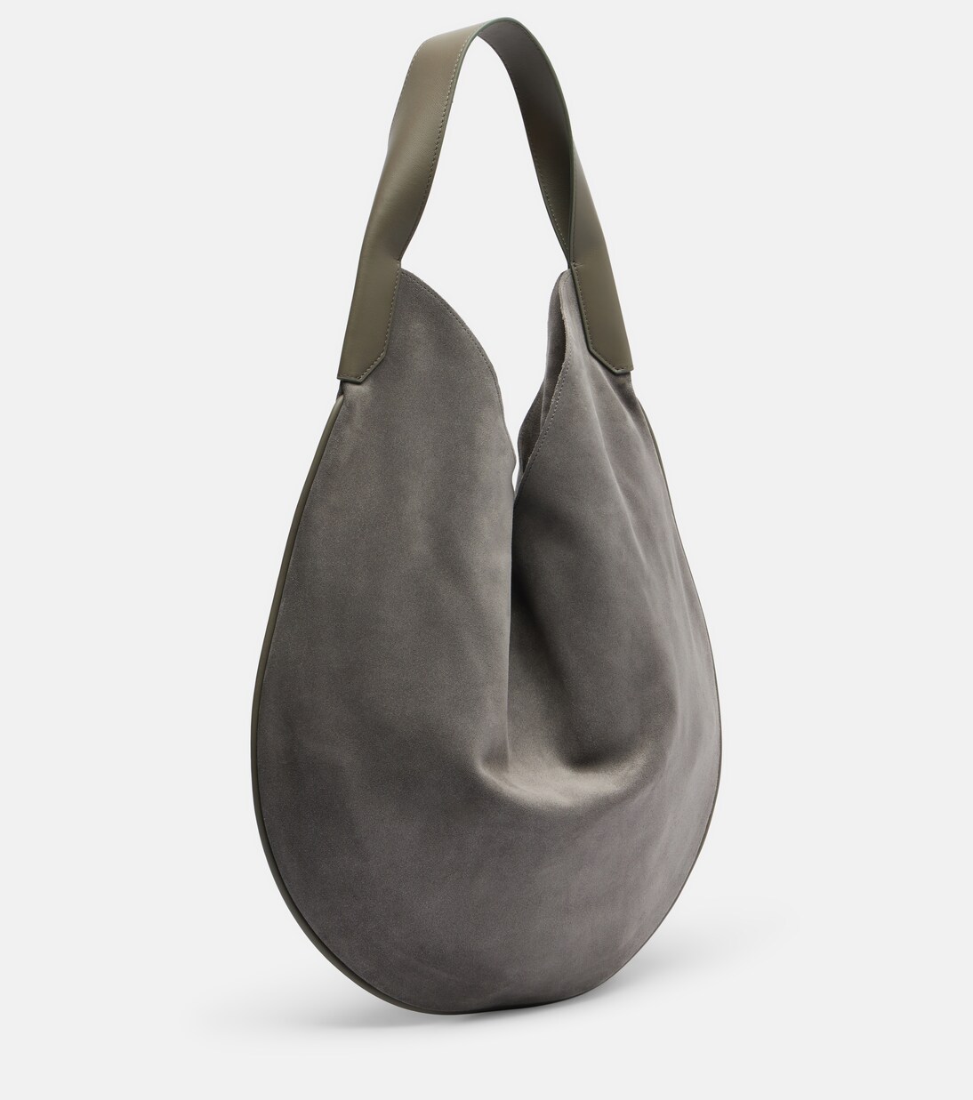 Soft Plié suede shoulder bag | Victoria Beckham