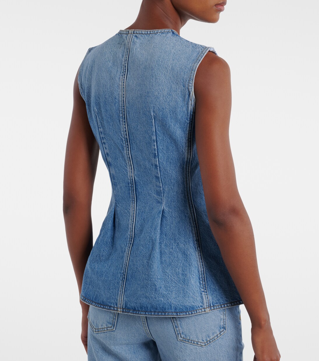Zoey peplum denim top | Rotate