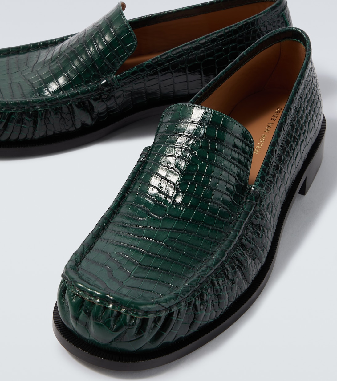 Mocasines de piel grabada | Dries Van Noten