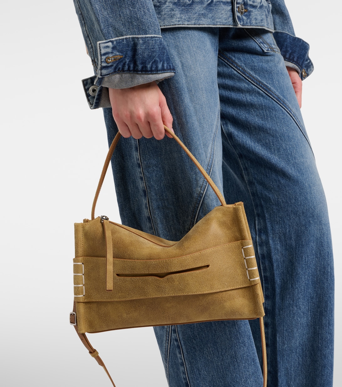 Bolso al hombro Loafer Small de ante | JW Anderson