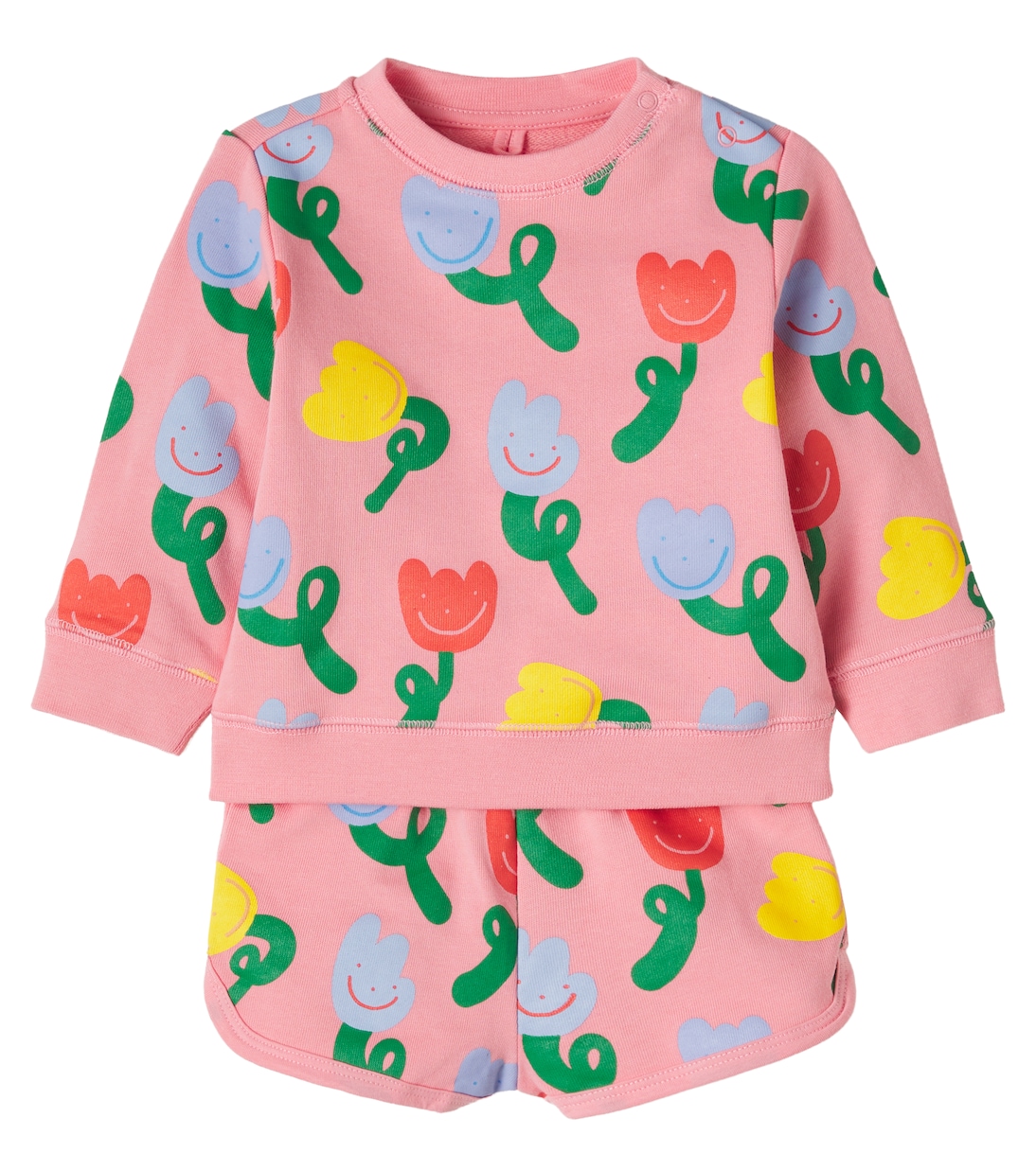 Baby Set aus Sweatshirt und Shorts aus Jersey | Stella McCartney Kids