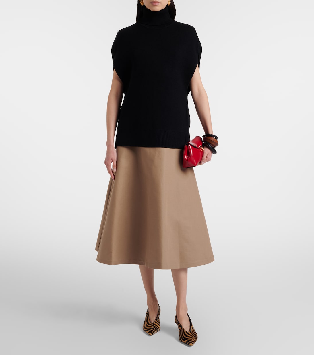 Escarpins Babouche 40 en cuir façon poulain | Le Monde Béryl