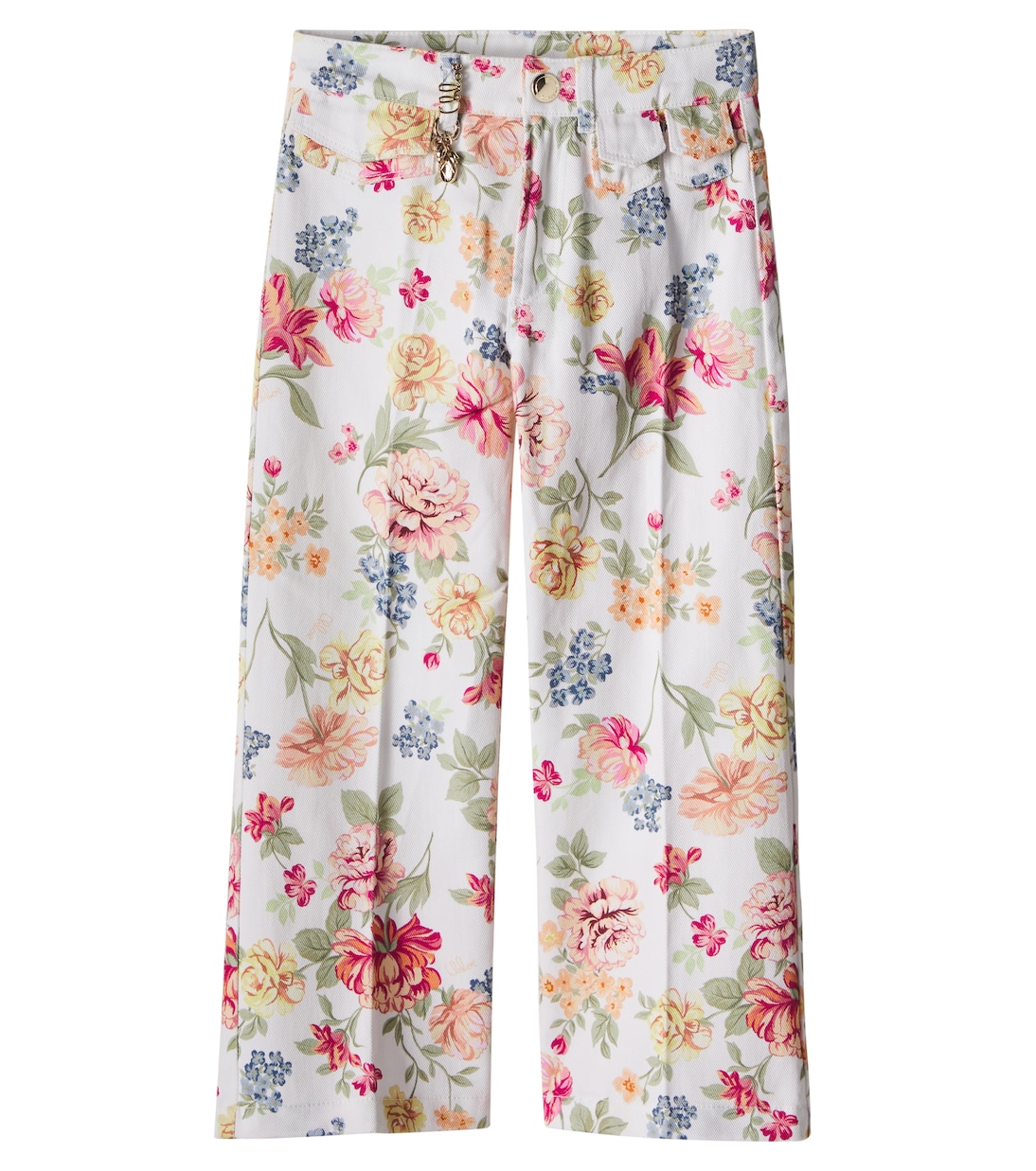 Floral cotton pants | Chloé Kids