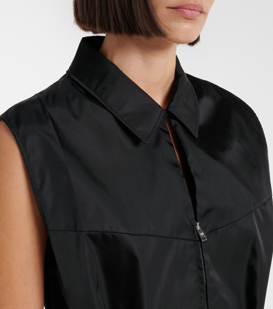 Re-Nylon belted zip-up minidress | Prada