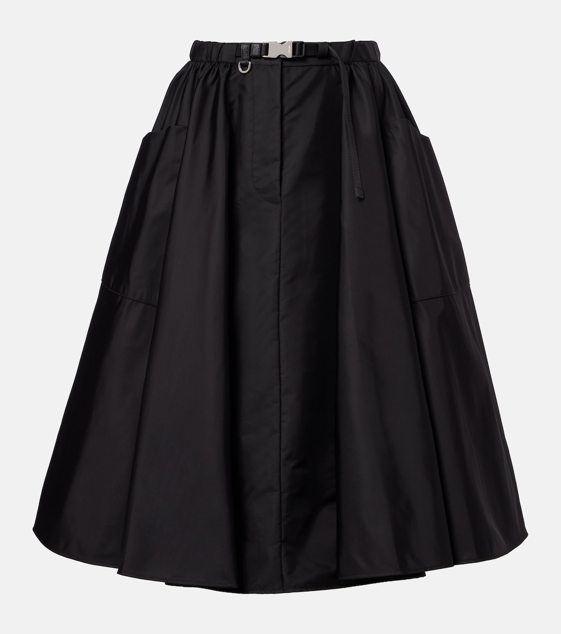 Re-Nylon belted midi skirt | Prada
